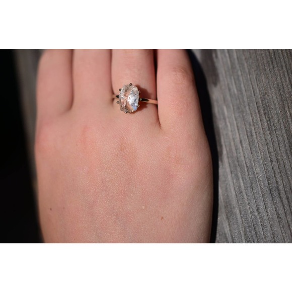 Engagement rings, raw diamond ring, raw stone ring, alternative engageme… - Picture 1 of 5